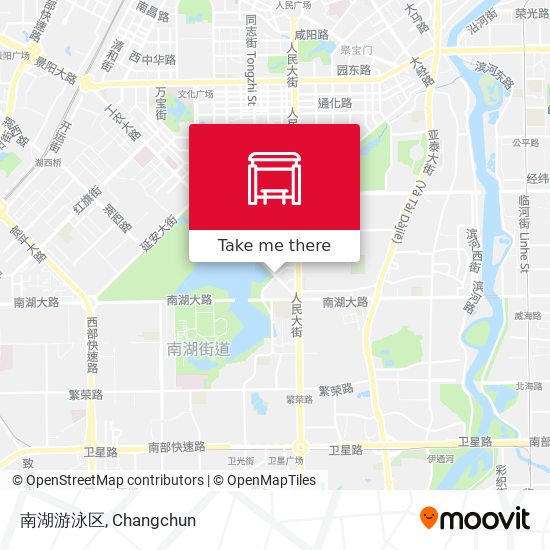 南湖游泳区 map