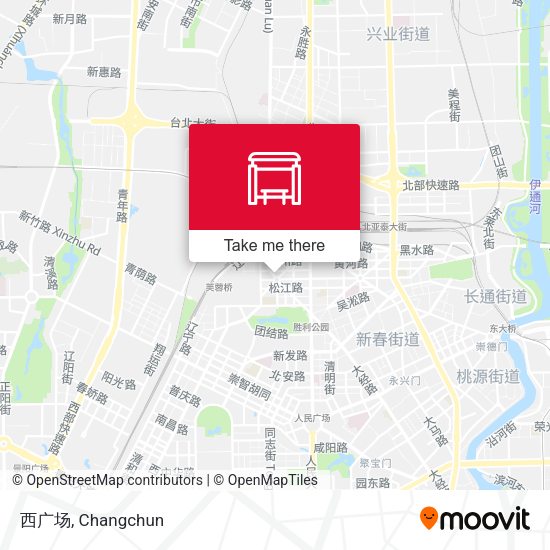 西广场 map