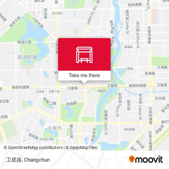 卫星路 map