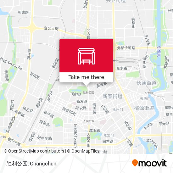 胜利公园 map