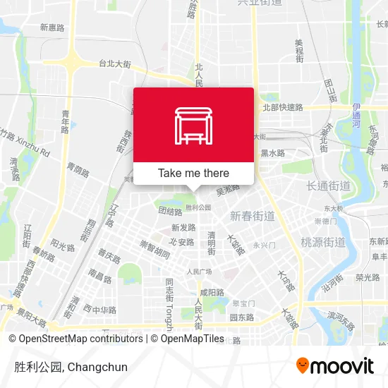 胜利公园 map