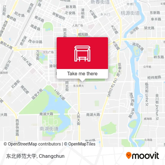 东北师范大学 map