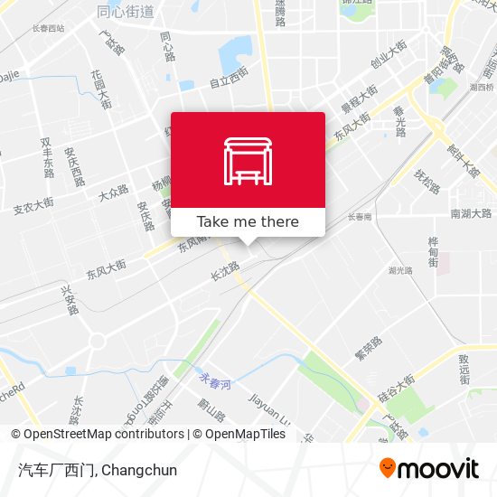 汽车厂西门 map