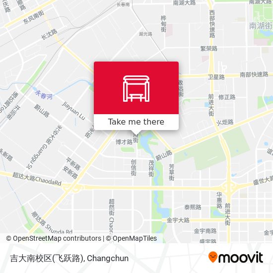 吉大南校区(飞跃路) map