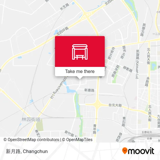 新月路 map