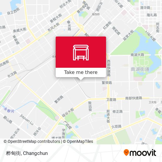 桦甸街 map