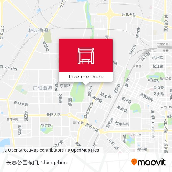 长春公园东门 map