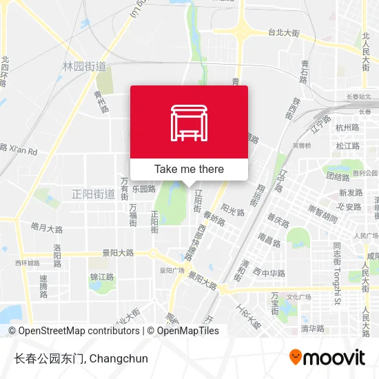 长春公园东门 map