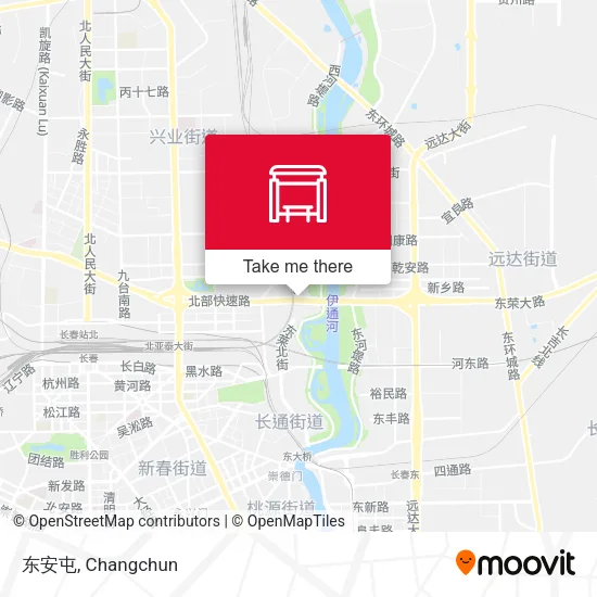 东安屯 map