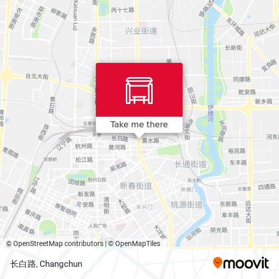 长白路 map
