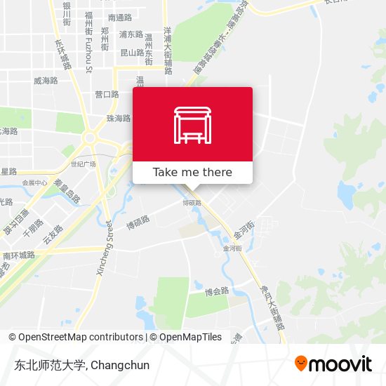 东北师范大学 map