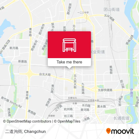 二道沟街 map