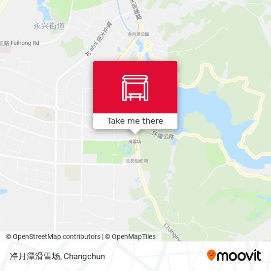 净月潭滑雪场 map