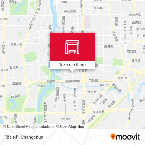萧山街 map