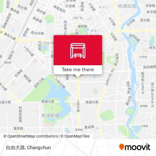 自由大路 map