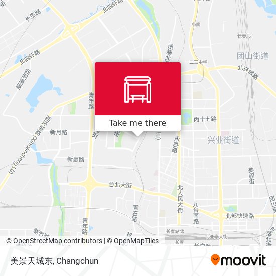 美景天城东 map