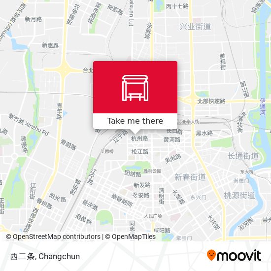 西二条 map