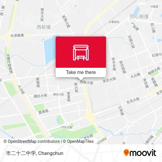 市二十二中学 map