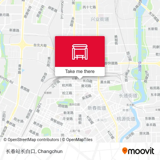 长春站长白口 map