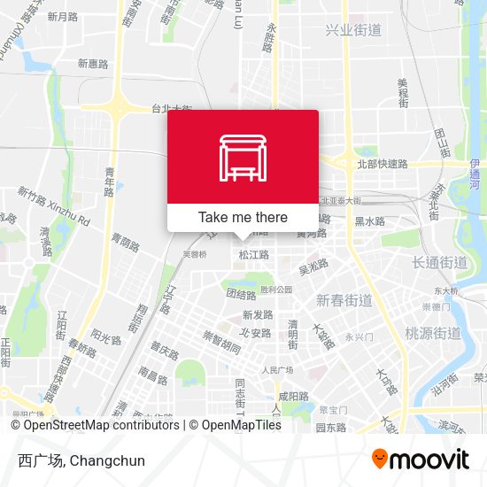 西广场 map