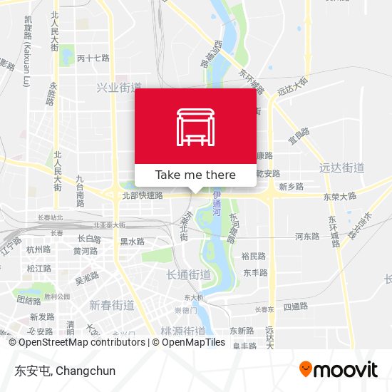 东安屯 map