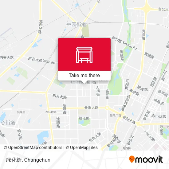 绿化街 map