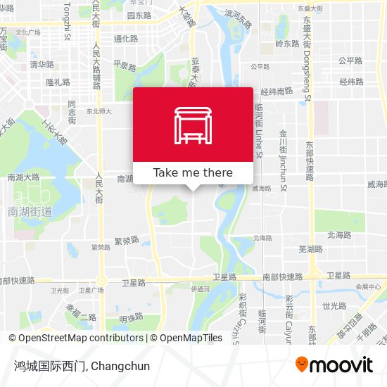 鸿城国际西门 map