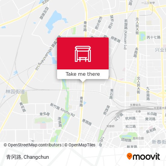 青冈路 map