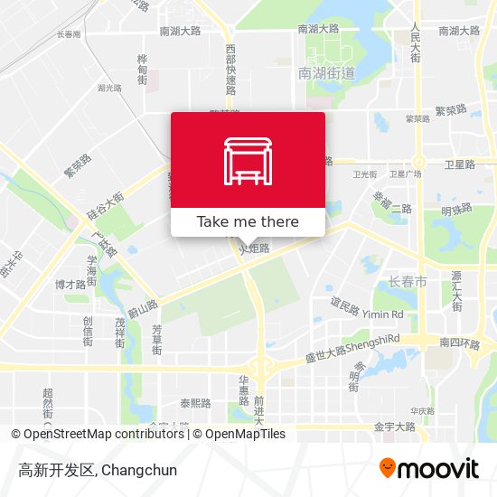 高新开发区 map