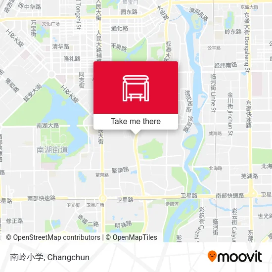 南岭小学 map