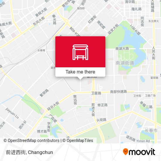 前进西街 map
