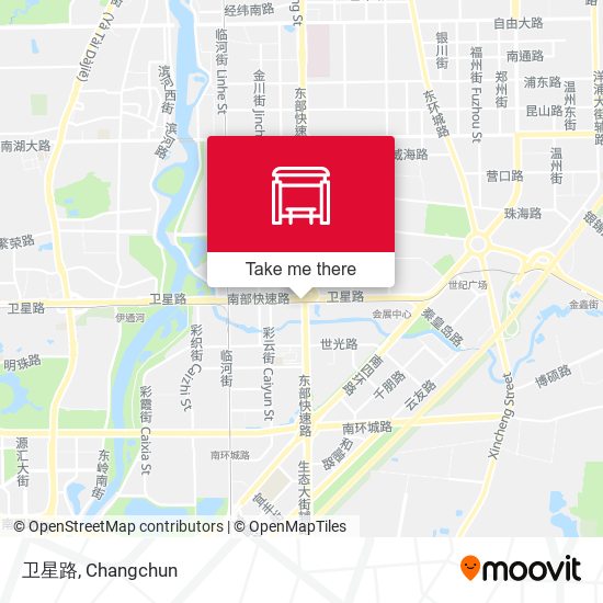 卫星路 map