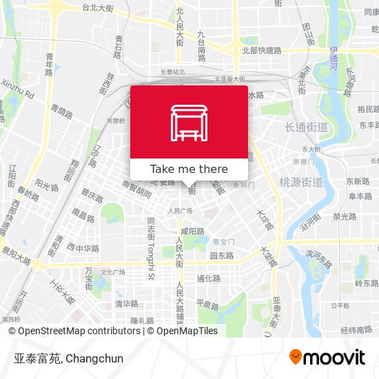 亚泰富苑 map