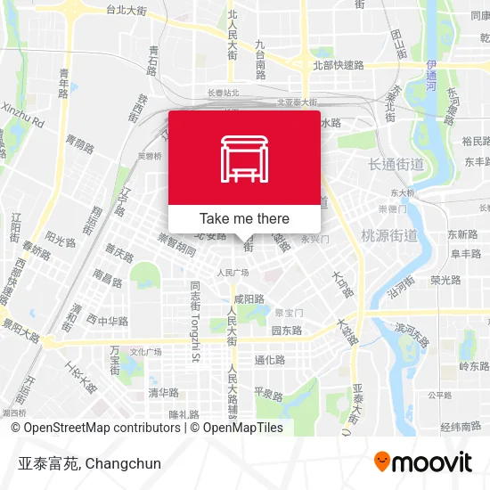 亚泰富苑 map