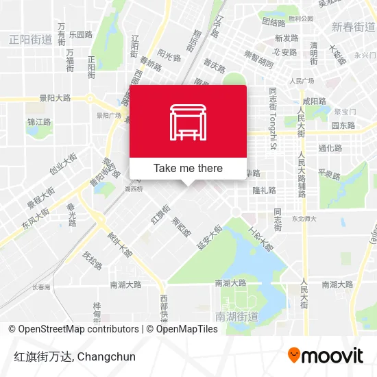 红旗街万达 map