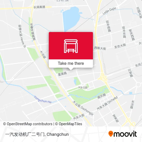 一汽发动机厂二号门 map