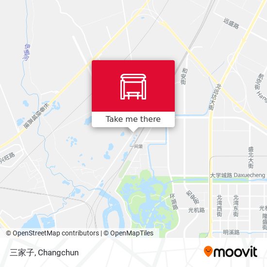 三家子 map