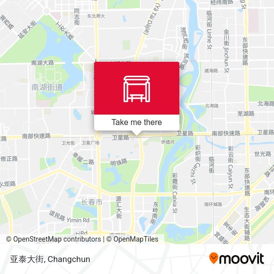 亚泰大街 map