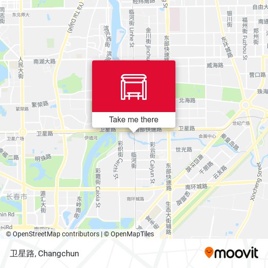 卫星路 map