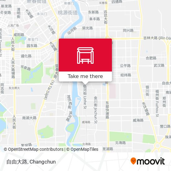 自由大路 map