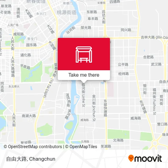 自由大路 map