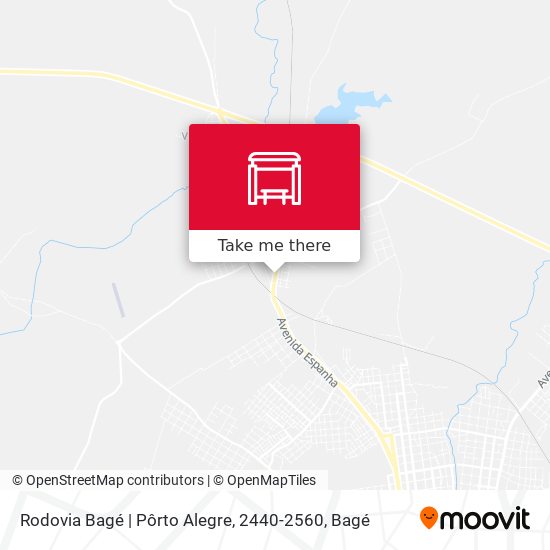 Rodovia Bagé | Pôrto Alegre, 2440-2560 map