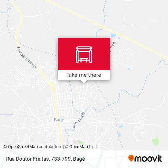 Mapa Rua Doutor Freitas, 733-799