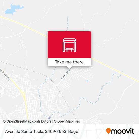 Mapa Avenida Santa Tecla, 3409-3653