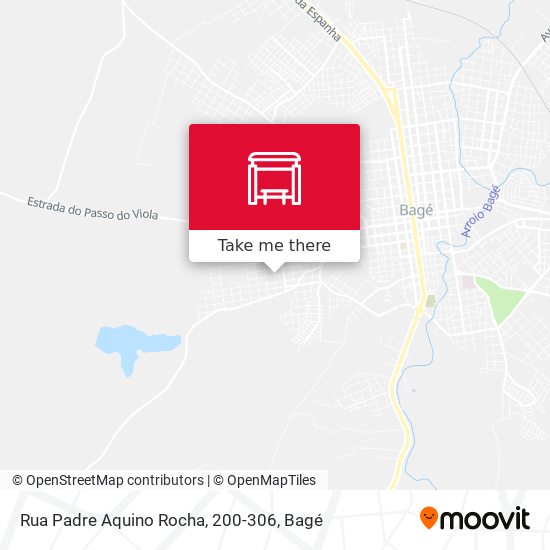 Mapa Rua Padre Aquino Rocha, 200-306