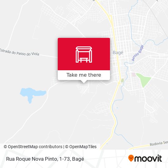 Mapa Rua Roque Nova Pinto, 1-73