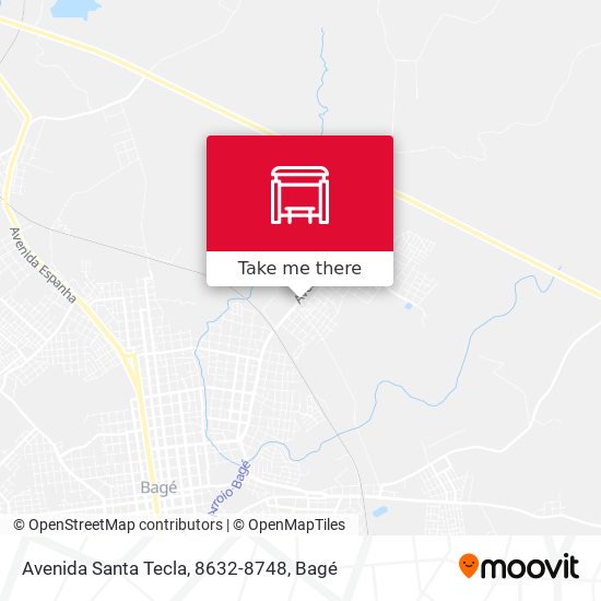 Mapa Avenida Santa Tecla, 8632-8748