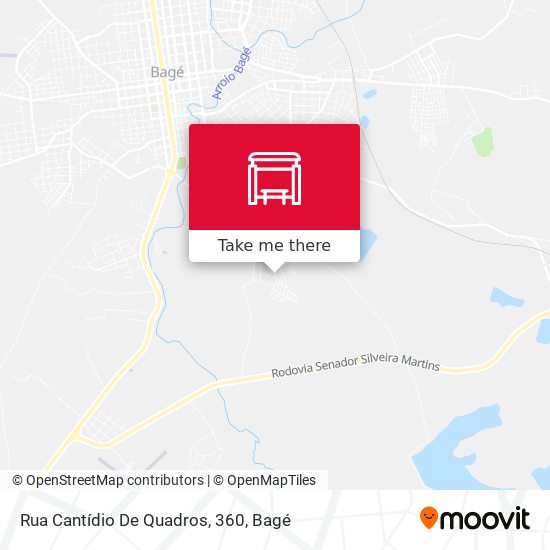 Mapa Rua Cantídio De Quadros, 360