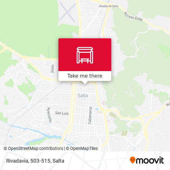 Rivadavia, 503-515 map