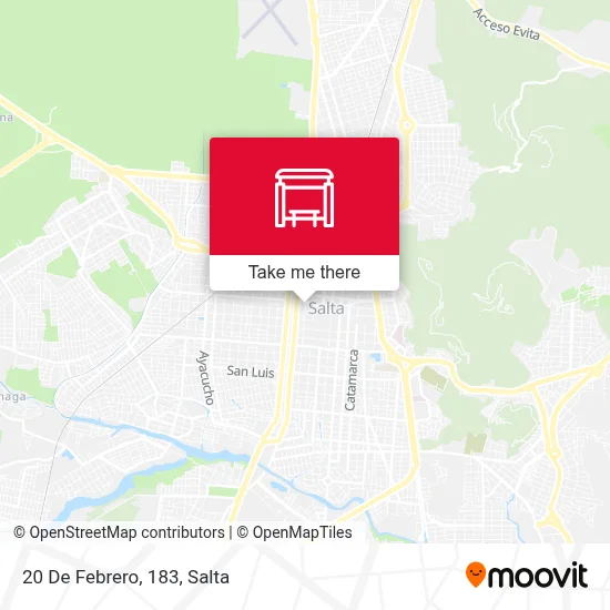 20 De Febrero, 183 map